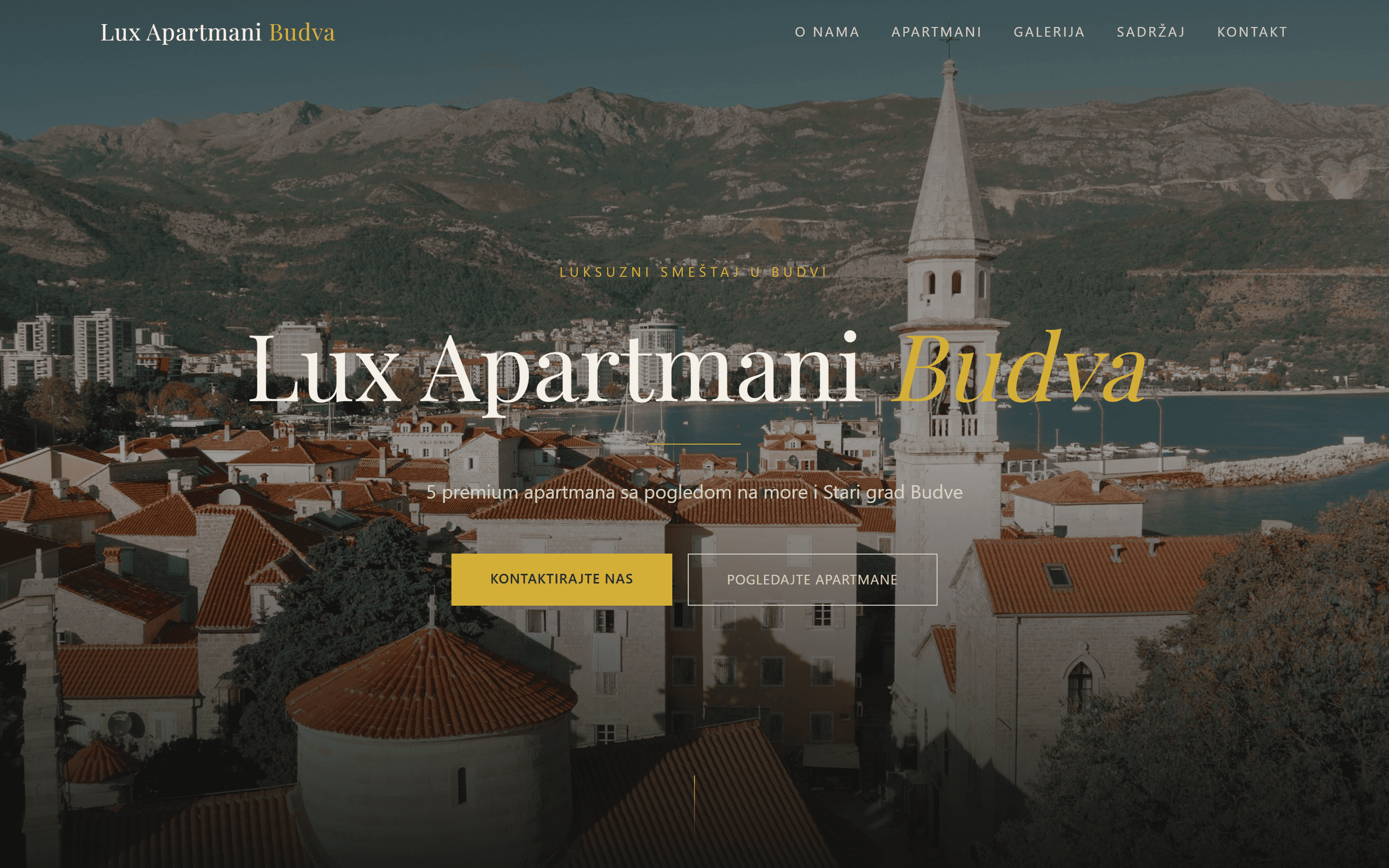 Lux Budva website